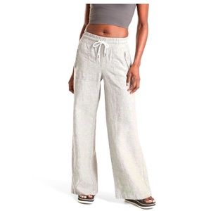 Athleta Cabo Linen Wide Leg Pants